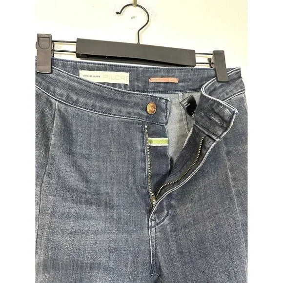 Anthropologie Pilcro High-Rise Denim Legging Women's‎ Sz 27 p Dark Wash Petite - Picture 9 of 14